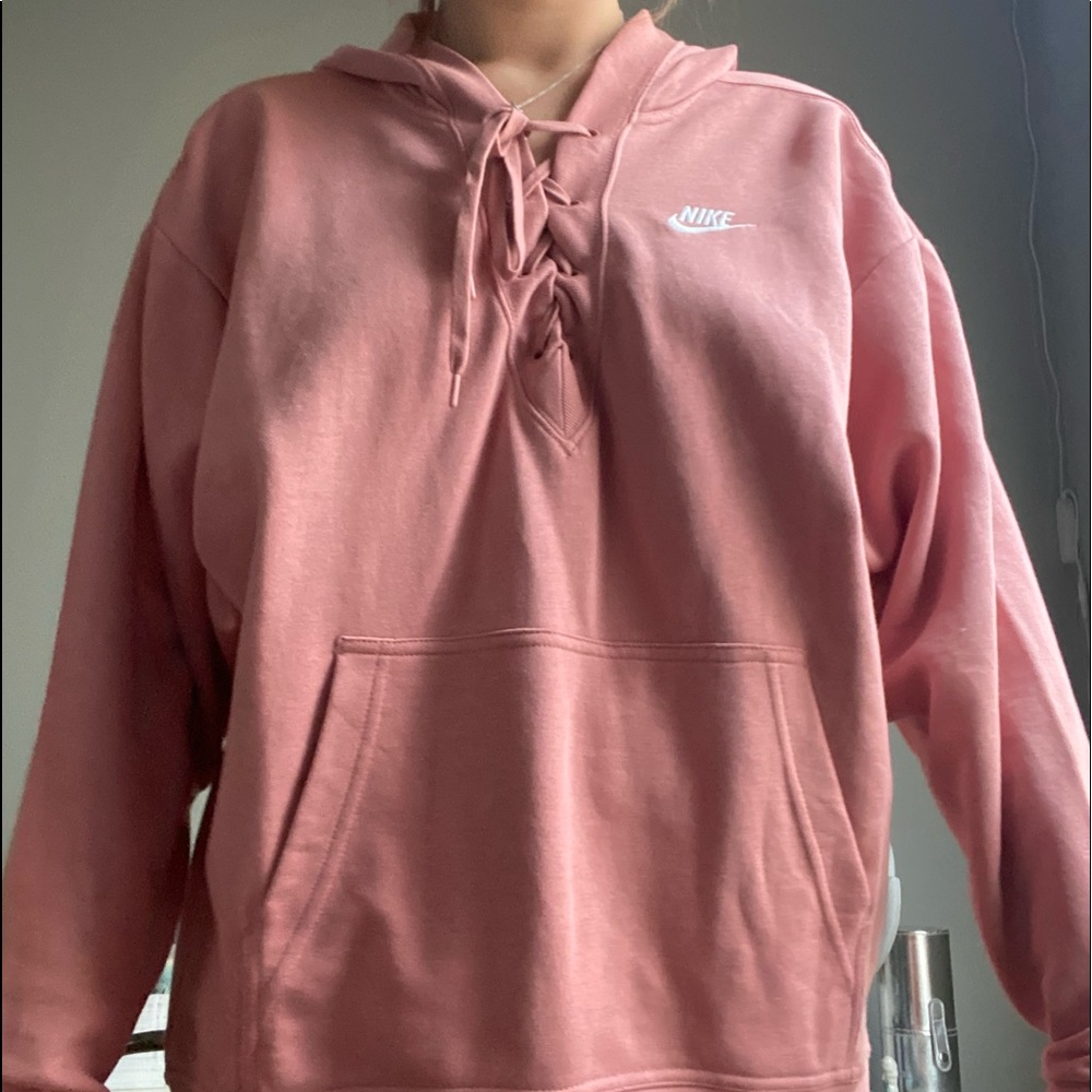 Pink nike hoodie